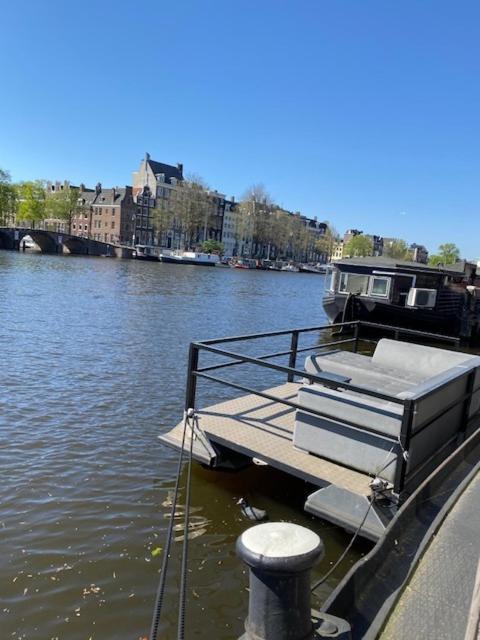 Houseboat Amstel River Studio Amsterdam Ngoại thất bức ảnh