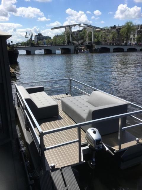 Houseboat Amstel River Studio Amsterdam Ngoại thất bức ảnh