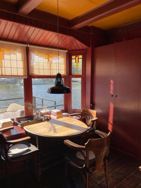Houseboat Amstel River Studio Amsterdam Ngoại thất bức ảnh